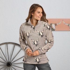 Powder River Longhorn Pullover